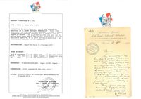 Ballon Monté LE CELESTE. Courrier à en-tête des "Ambulances Spéciales 