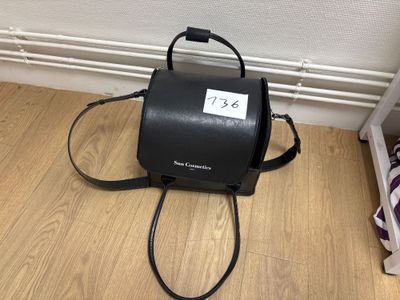 michael korsch black leather cross body bag