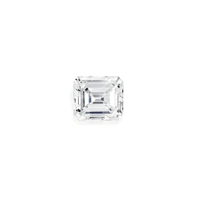 Importante Bague Diamant Taille Emeraude 3,62 Carats
