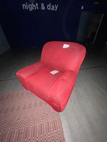 Canapé fixe 2 places FIRENZE + Fauteuil tissu rouge RIPPO, t… (photo 2)