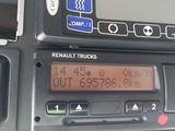a close up of a car ' s dashboard with a clock on it