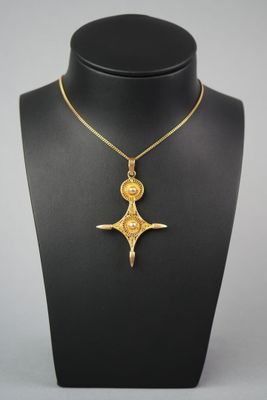 gros plan d'un collier sur un mannequin mannequin
