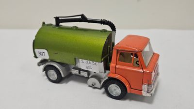 a toy truck that is sitting on a table