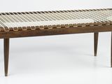 an image of a coffee table with a woven top