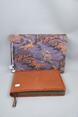 sac à main à imprimé floral violet et orange, avec fermeture à glissière