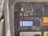 a close up of a meter with a clock on it