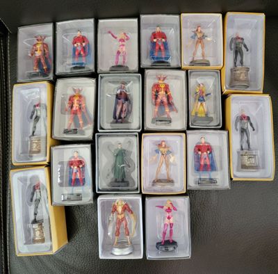 a lot of action figures that are in the box