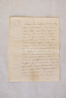 [PARLEMENT DE BRETAGNE] - 5 pages et 1/2 manuscrites (in-8) …