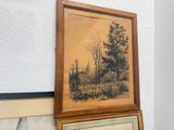 a picture of a picture hanging on the wall