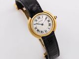 cartier a lady ' s 18ct gold wrist watch