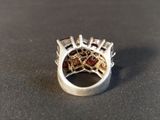 sterling silver ring with garnett garnett and garnett