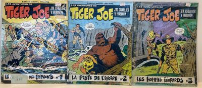 des bandes dessinées « Tiger Joe » exposées sur une table