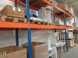 many boxes and boxes on the shelves in the warehouse