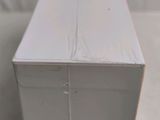 a close up of a white box on a table