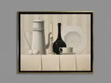 a picture of a painting of a still life with a pitcher and a cup