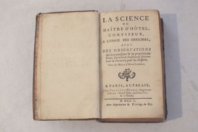 [MENON (Joseph)] : « La Science du Maître d'Hôtel Confiseur,…