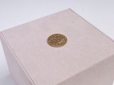 an image of a small box with a gold coin on it