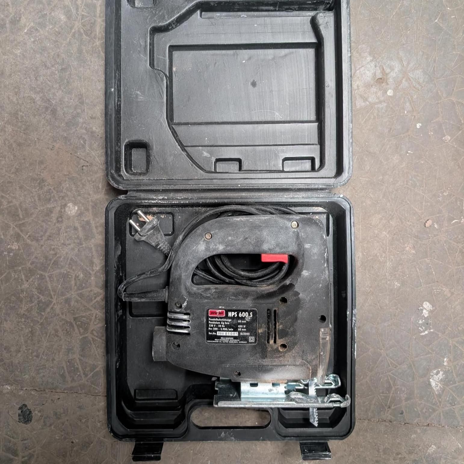 🔧 Scie sauteuse Proviel HPS 600 S 📦 Conditions d’enlèvement : 🕒 Enlèvement sur rendez-vous uniquement ⏳ Délai maxi...