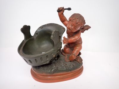 AUGUSTE MOREAU (1834-1917) Angelot au casque, épreuve en bro…