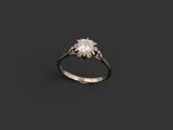 a white gold and diamond ring
