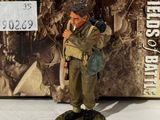 toy figurine of a man in a military uniform holding a rifle
