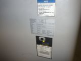 a close up of a water heater with a label on it
