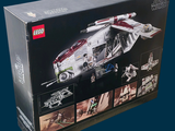 a box with a lego star wars set inside of it