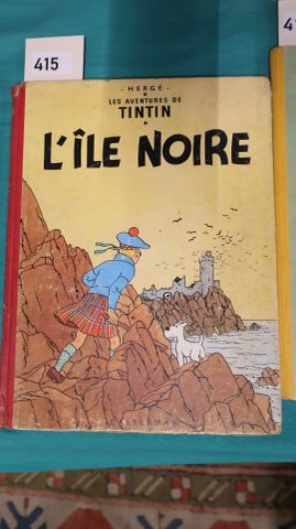 TINTIN: L’île noire. Casterman; 1947. Etat moyen.