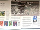 an open book with a picture of a football game on it