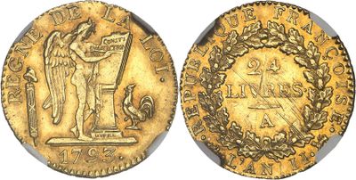 a gold coin with an image of an angel on it