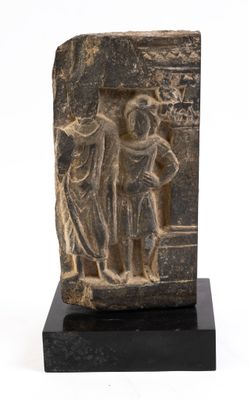 Stèle en schiste sculptée de Gandhara, IIe/IVe siècles - Objet d'art