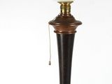 an image of a lamp with a glass shade on top of it