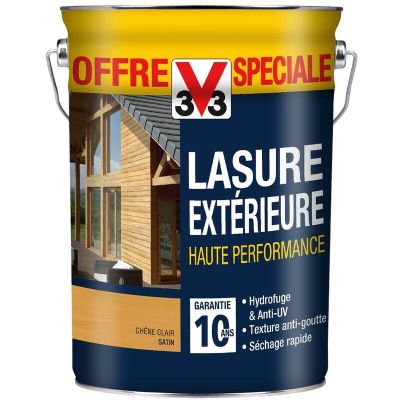 35 / Lasure V33 5L Haute Protection/Acrylique "Chêne C…