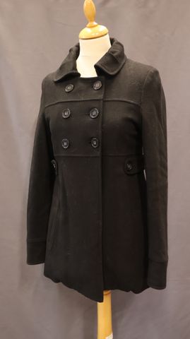 BERENICE – veste doublure matelassée noire, en laine et cachemire...
