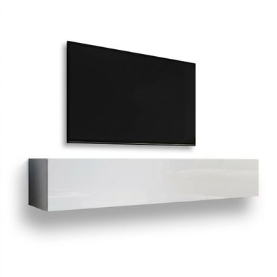 MUEBLES BONITOS - Ce meuble bas blanc pour télévision mesure…