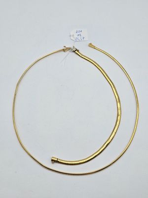 a pair of gold plated hoop earrings