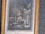 a picture of a painting on the wall of a room