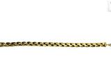 un bracelet en chaîne en or sur fond blanc