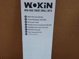 wokin twist drill bits in a cardboard box on a table