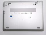 a close up of a laptop with the bottom panel missing