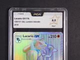 an image of a pokemon trading card with a picture of lucario