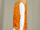 a mannequin wearing a leopard print top on a mannequin