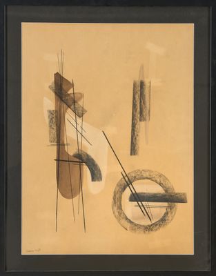 Francis BOTT (1904-1998) Composition abstraite