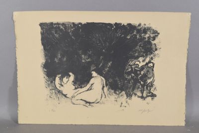 une image représentant un dessin en noir et blanc d'une femme et d'un chien
