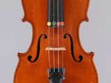 an old violin with a bow on a white background