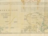 a map of the southern ocean on a piece of paper