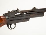 a close up of a gun on a white background with a white background