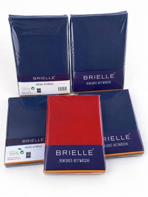 three boxes of brielle red, blue, and black paper