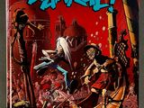 the cover of a comic book with a picture of a man on a boat