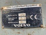a sign on the side of a building that says volvo construction equipment